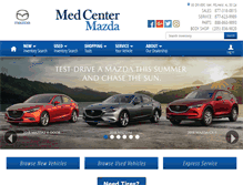 Tablet Screenshot of medcentermazda.com